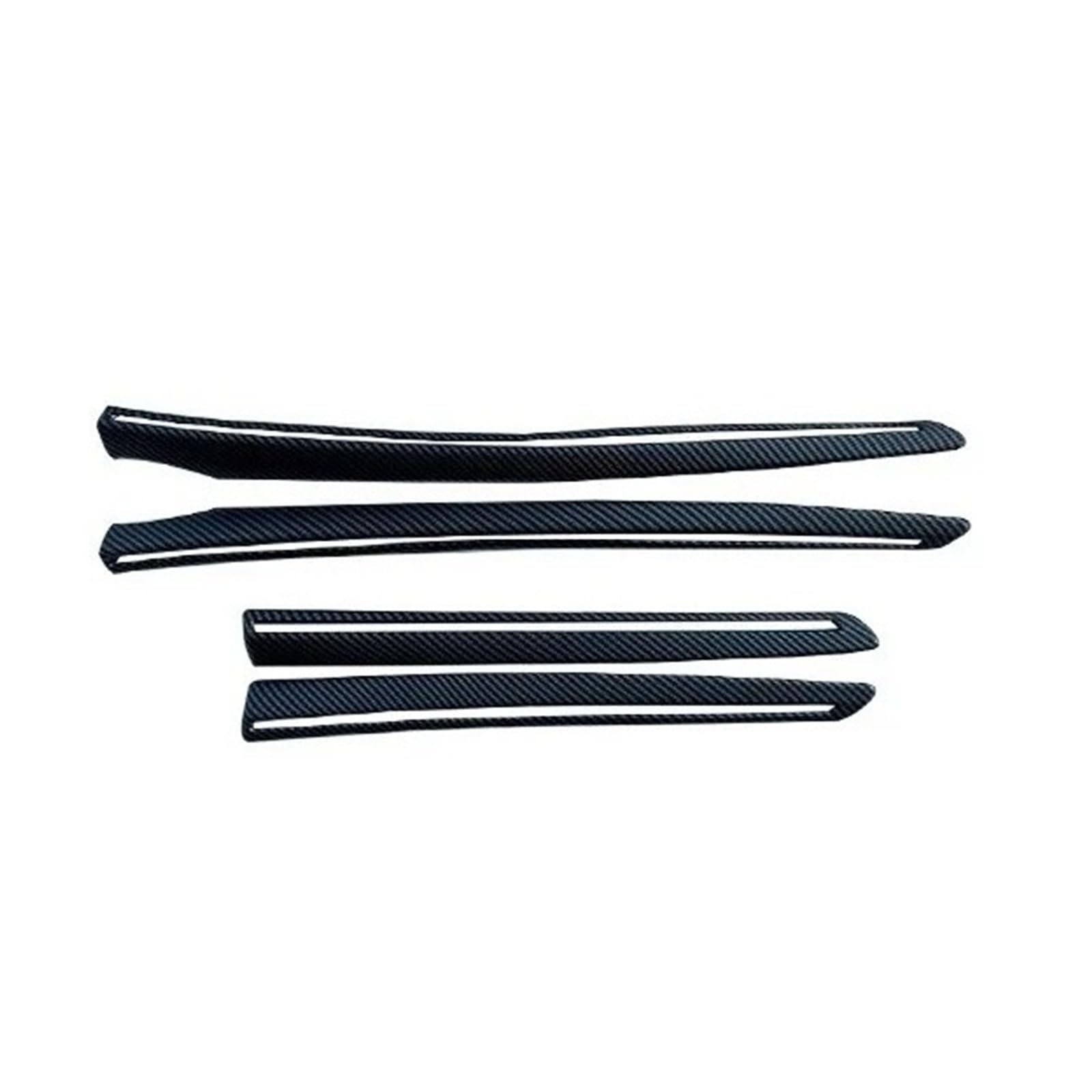 Car Door Decorative Strip for Tesla for Mode for Y for Juniper 2025 4Pieces Sticker Cover Interior Accessories Universal Interior Accessories(4pieces Bright Carbon)