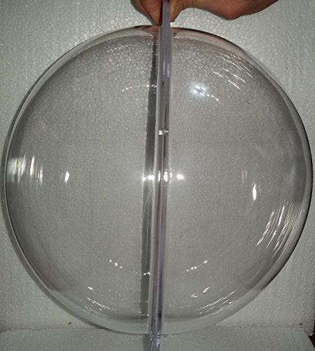 Supremetech Acrylic Dome/Plastic Hemisphere - Clear - 10" Diameter, 3/4" Flange With Pre-Drilled Holes #TOP3
