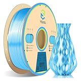 YOUSU PLA Ment Silk for 3D Printer 1.75mm, Gold Silk PLA 3D Printer Ment, Dimenal Accuracy / 0.03mm with Vacuum ed Package, Printing l for (Blue)