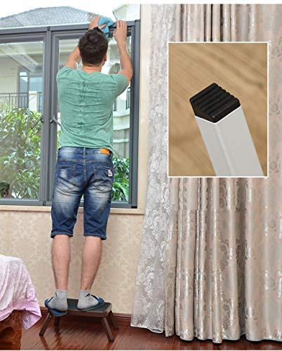 Escabeau portable robuste avec marches larges et cadre pliant