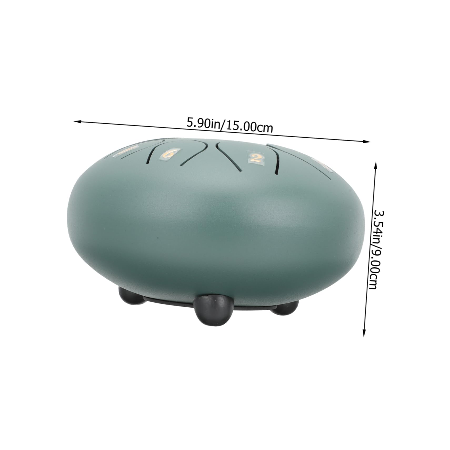 LIFKOME 1Set Steel Tongue Drum with Mallet Ethereal Hand Drum for Adults for Relief Meditation and Musical Education Unique Percussion Instrument