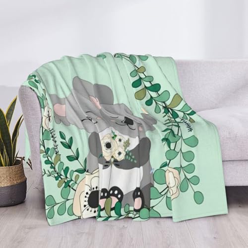 Couverture de lit légère en microfibre douce EdWal koala - 6