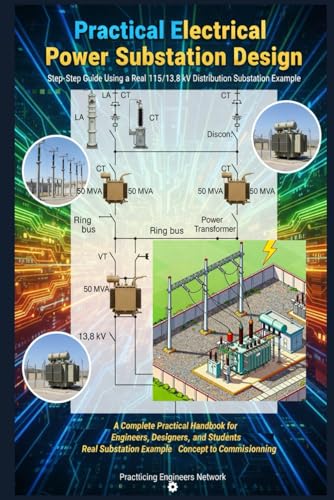 Practical Electrical Power Substation Design Step-by-Step Guide Using a Real 115/13.8 kV Distribution Substation Example: A Complete Practical Handbook for Engineers, Designers, and Students