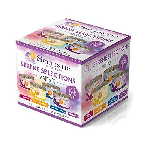 Soulistic Serene Selections Variety Pack Wet Cat Food, 3 oz., Count of 12