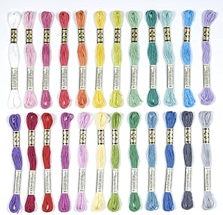 DMC - Assortment of Mouliné Special 117MC Threads - Vitamin Colours, 100% Cotton - 24 Skeins of 4 Metres | Embroidery Thread, Ideal Cross Stitch