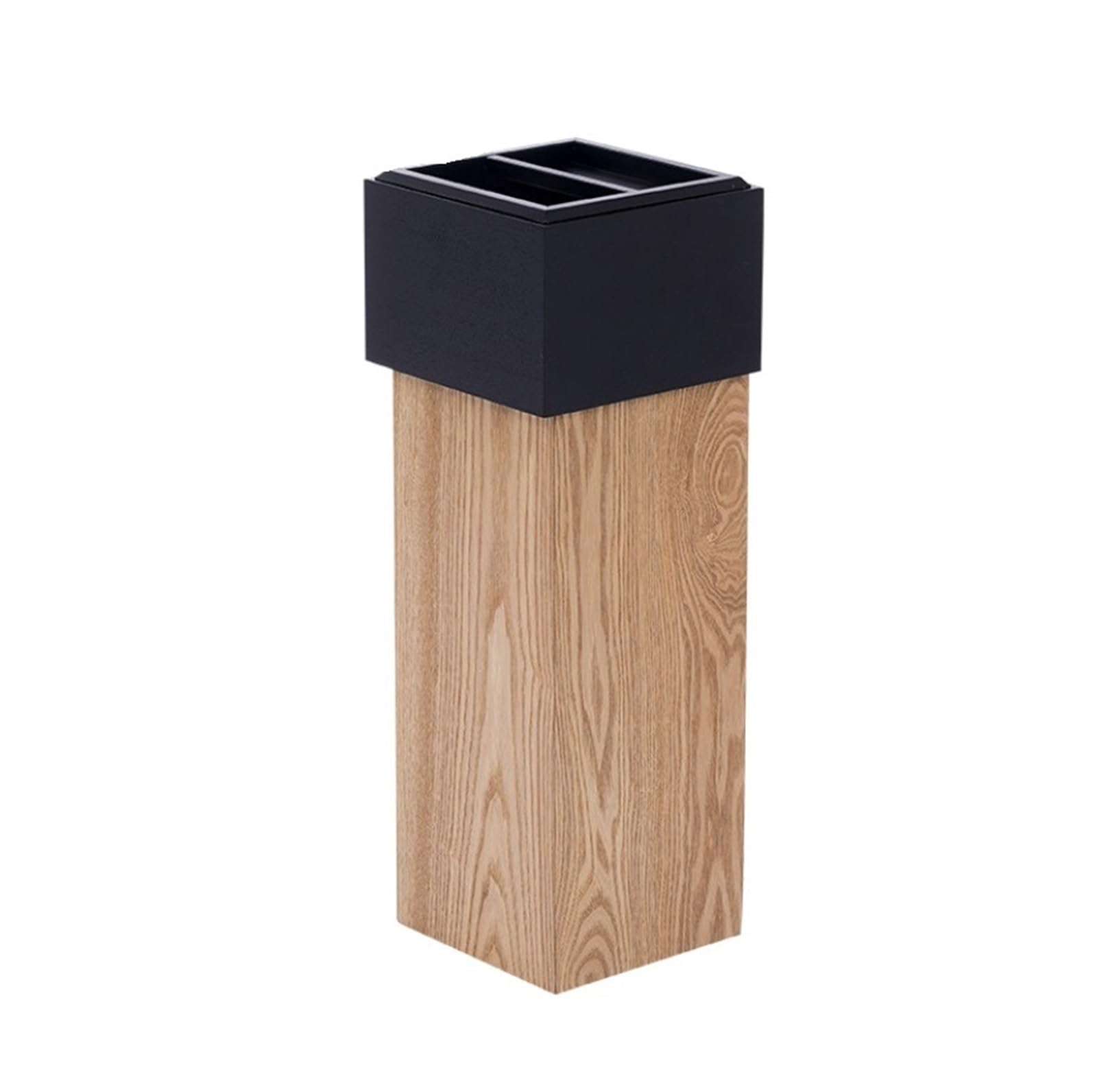 Zewnetrzny Zewnętrzny Pojemnik Na Śmieci W Kształcie Cylindra, Popiół, Papierosy, Kosz Patio, Stojak Kosz na Smieci(Natural)