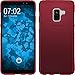 Produktbild PhoneNatic Case kompatibel mit Samsung Galaxy A8 (2018) EU Version - rot Silikon Hülle matt Cover
