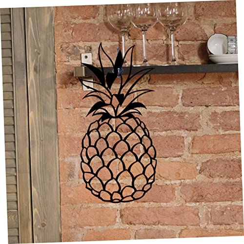 Yardwe 5Pcs Pineapple Wall Decoration Ornaments For Pictures Decoraciones Para Salas De Casa Ornament Crafts Pineapple Wall Sculpture Wrought Iron Pineapple Living Room Wall Art Line #TOP2