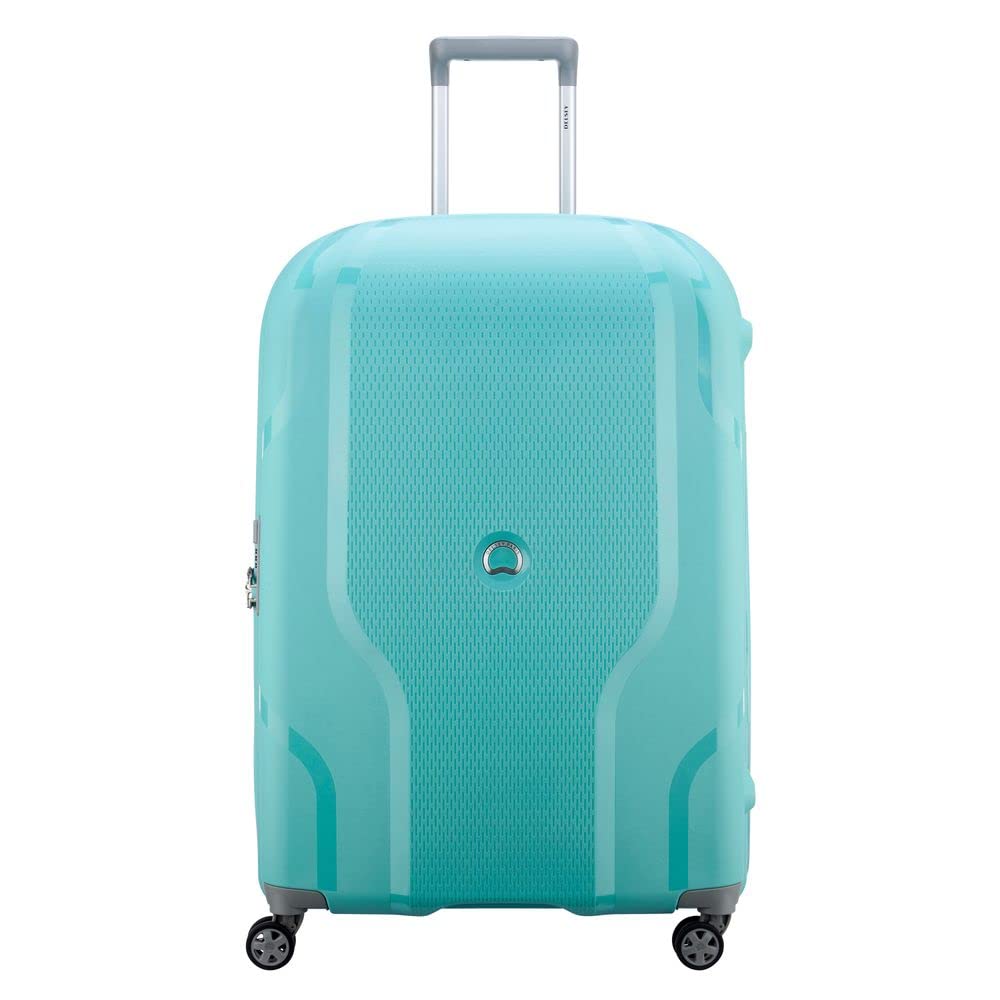 Clavel 76 CM Large Polypropylene 4 Double Wheel Teal Blue Expandable Hardside Trolley Bag, Suitcase, Lugguage-image-28