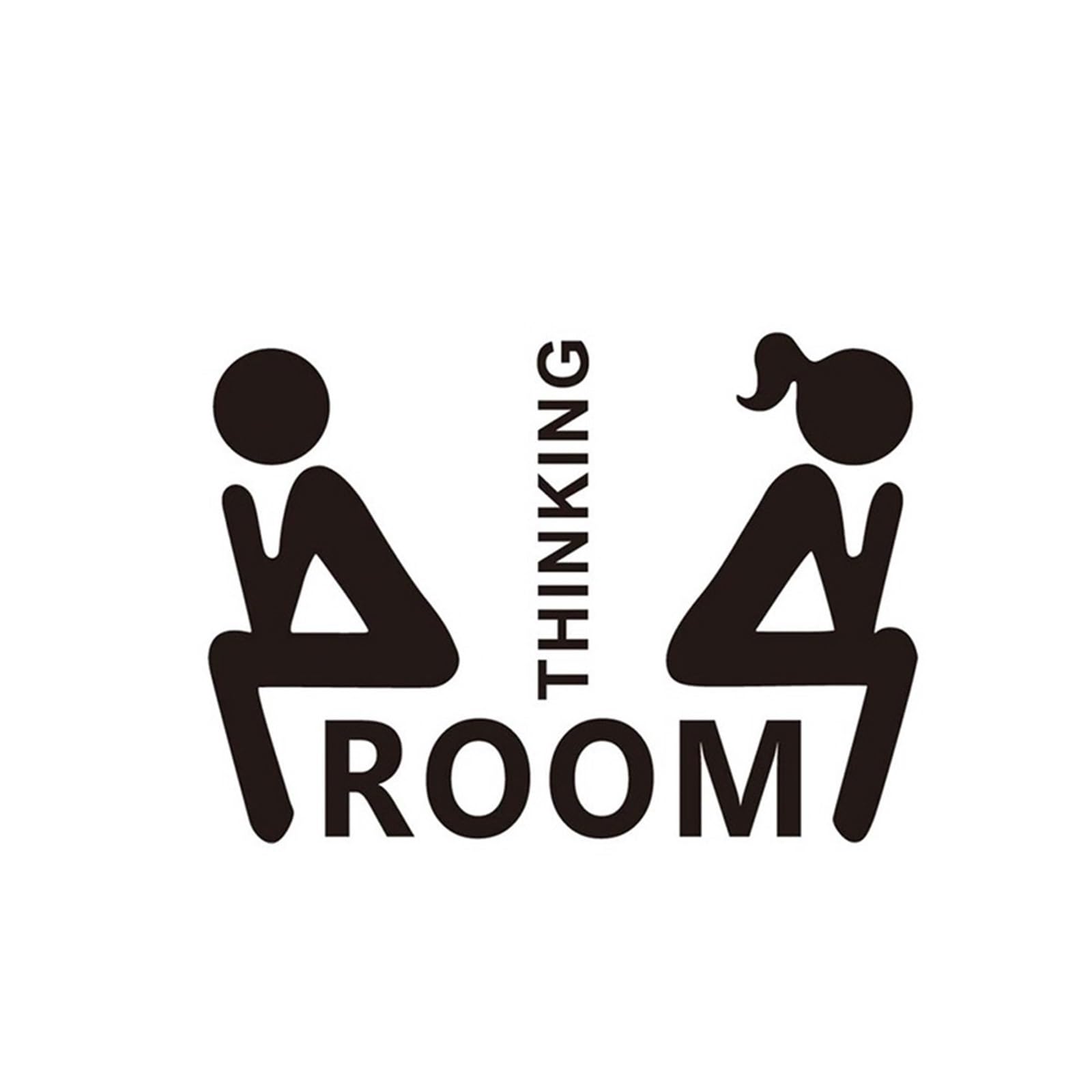 Toilet Sign Removable 3D Toilet Entrance Sign Wall Stickers Funny Woman & Man WC Washroom Door Poster Mirror Surface Decal DIY Decor