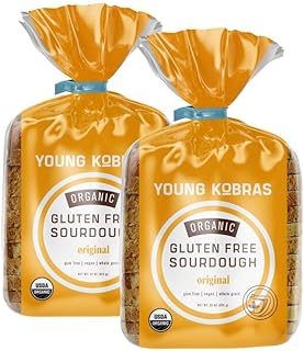 Young Kobras Organic, Gluten-Free Original Sourdough Bread 22oz (2-pack)...
