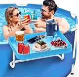 Lebenwell Pool Bar Side Bar, Swim Up Bar, Designed for Above-Ground Round/Rectangle/Oval Pools, Portable Poolside Bar Patio Poolside Table...
