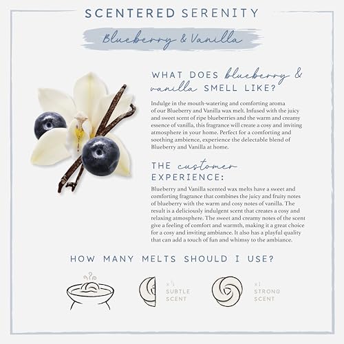 Blueberry and Vanilla Wax Melts, White, 2 cm (H) x 11.5 cm (W) - Image 3