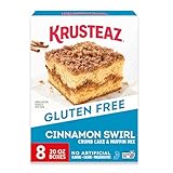Krusteaz Gluten-Free Crumb Cake Mix, Cinnamon, 20 Ounce, Pack of 8