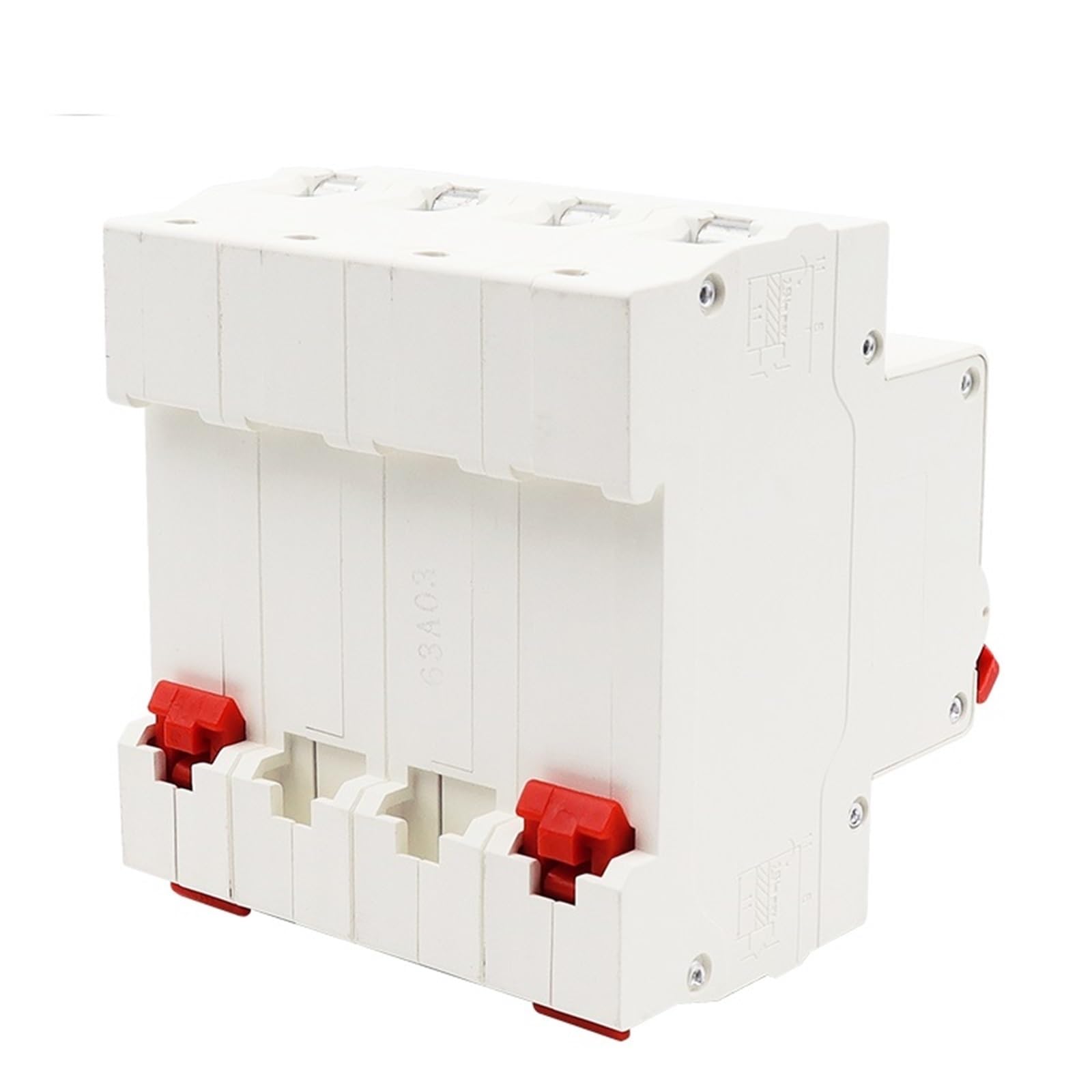 1 szt. Wyłącznik obwodu DC Montaż na szynie Din MCB 1P 2P 3P 4P Ochrona przed przeciążeniem przełącznik powietrza 6-63A (DC500V 2P, 40A)