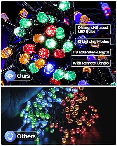Guirlande lumineuse solaire étanche 13 modes Noël