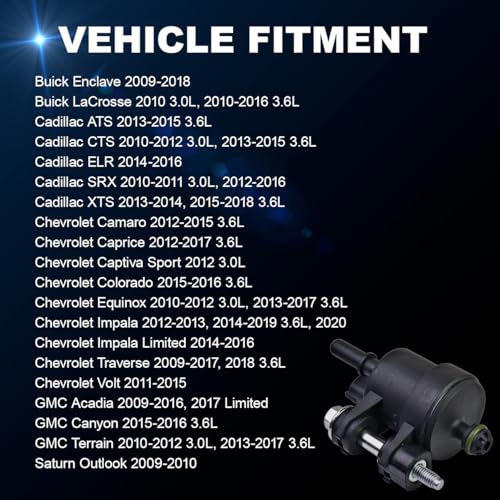 Électrovanne de purge d'émissions de rechange automobile pour circuit de carburant 911-082 - 8