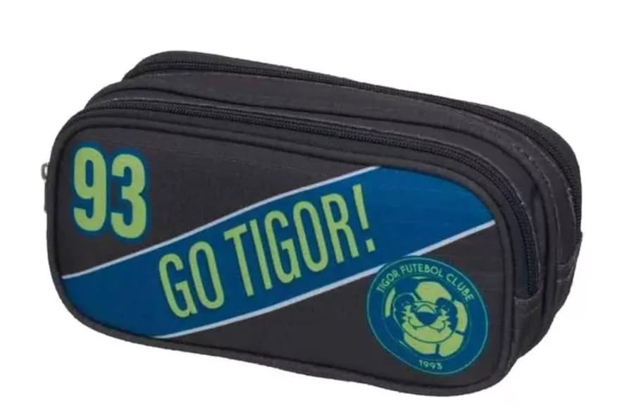 ESTOJO ESCOLAR TIGOR DUPLO F.C. 100% ORIGINAL