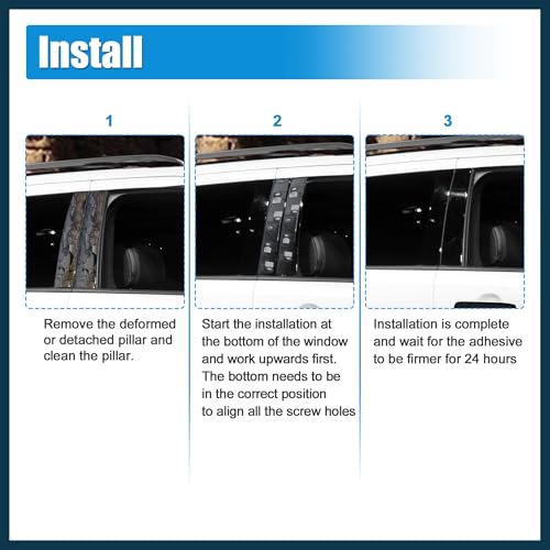 Paneles de pilar B para Ford Explorer 2011-2017 repuesto de cubiertas exteriores izquierda 6