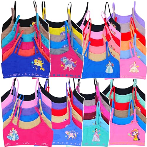 ToBeInStyle Girls' Pack of 6 Random Assorted Print Racerback or Cami Training Bras Tops3