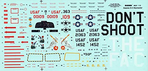 Roden 620 Model Kit Cessna O 2 A Skymaster #TOP5