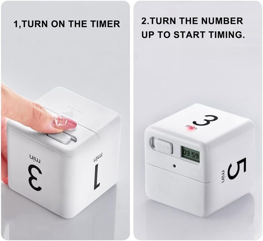 Timer Practical Kitchen White TIME Management Cooking Alarm Clock Gadgets