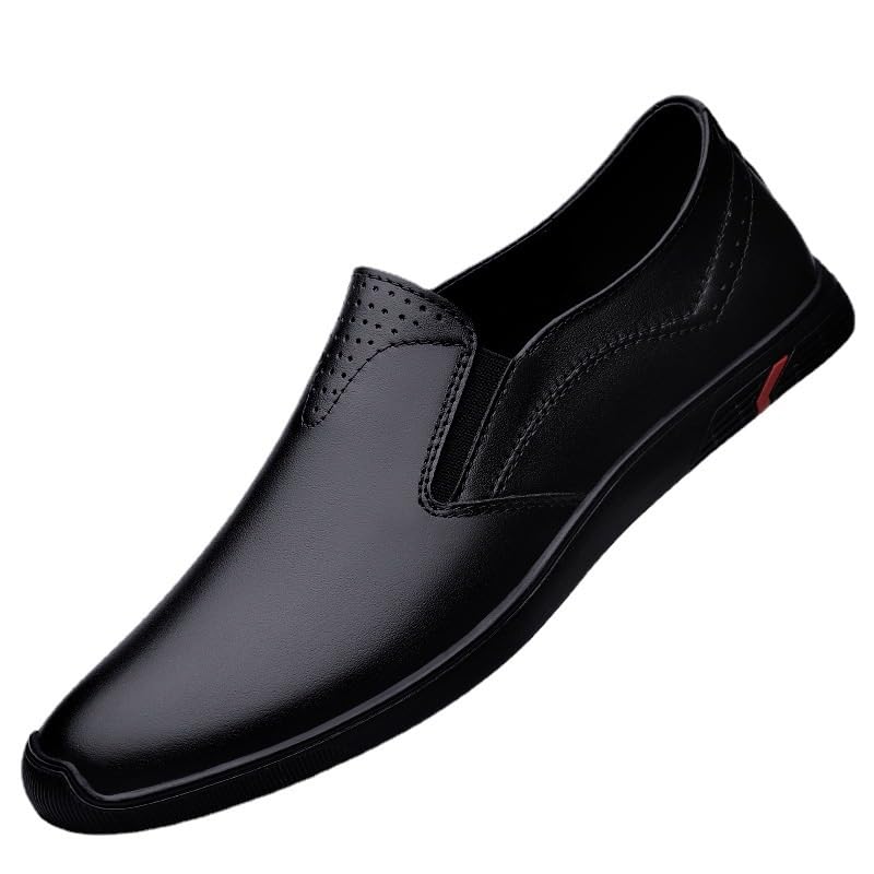 Luxury Genuine Leather Men Loafers Brown Genuine Leather Loafers Man Adult Office Career Mens Shoes Sneakers Driving Shoes