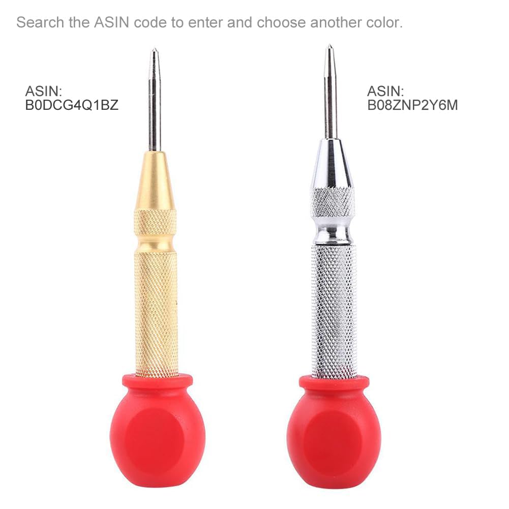 1Pc Automatyczny Punktak, 130mm Dziurkacz Końcówka Hss Sprężynowy Dziurkacz Udarowy Breaker Scriber, Do Drewna, Metalu, Blachy Stalowej, Szyby Samochodowej (Srebrne)
