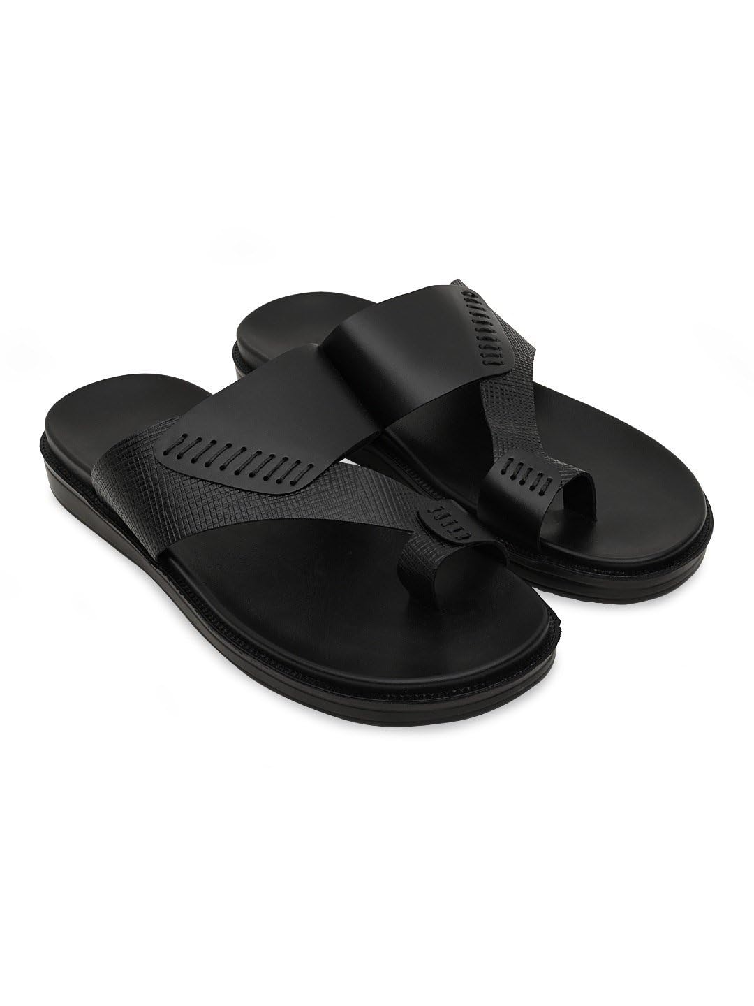 Men Textured Leather Sandals-image-27