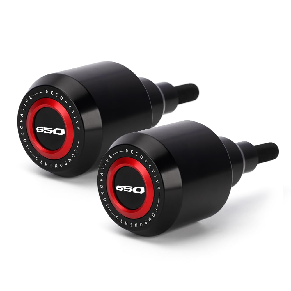 Modeer Patins de protection compatibles avec Hon.da CB650R 2019 2020 2021 2022 2023 2024 Cadre de moto Slider anti-collision Protection contre les chutes Crashpad cb650r CB 650r Accessoires (rouge)