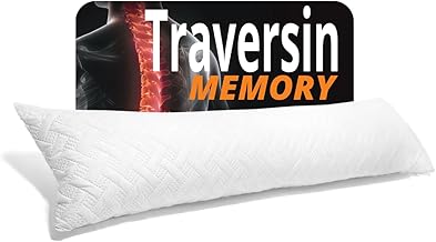 140 cm Firm Bolster for Side Sleep/Bolster 140 cm Memory Shape Child/Adult (1 Person or 2 Persons) - Bolster Pillow with Quilted Cover - Premium Pillowcase