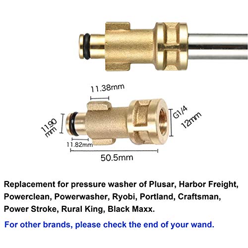 RIDGE WASHER Compatible Pressure Washer Spray Wand, Replacement for Ryobi, Powerclean, Power Stroke, Stainless Steel, 15 Inch