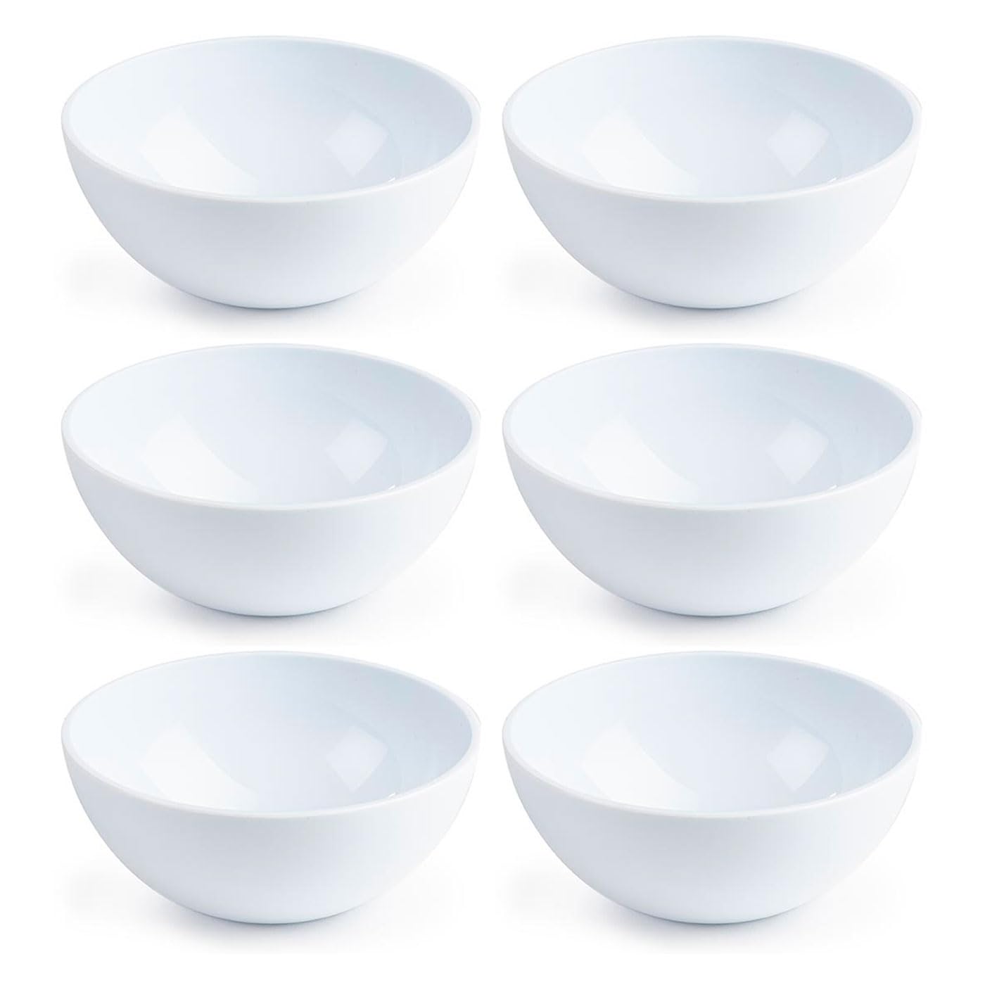 Acan Tradineur - Lot De 6 Bols Modèle Stilo - Capacité 400 Ml - Fabriqué En Plastique - Idéal Aussi Bien Pour L'hôtellerie Que La Maison - 12 X 5,5