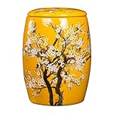 ZBJDX Cubo De Arroz De Cerámica Chino con Tapa,Small