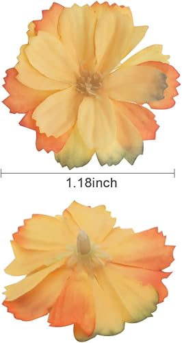 Miniatura 2 de FZBNSRKO 100 cabezas de flor de ciruelo, cabezas de flores de seda de 1.8 pulgadas, cabezas de flores para manualidades para el hogar, boda, fiesta,
