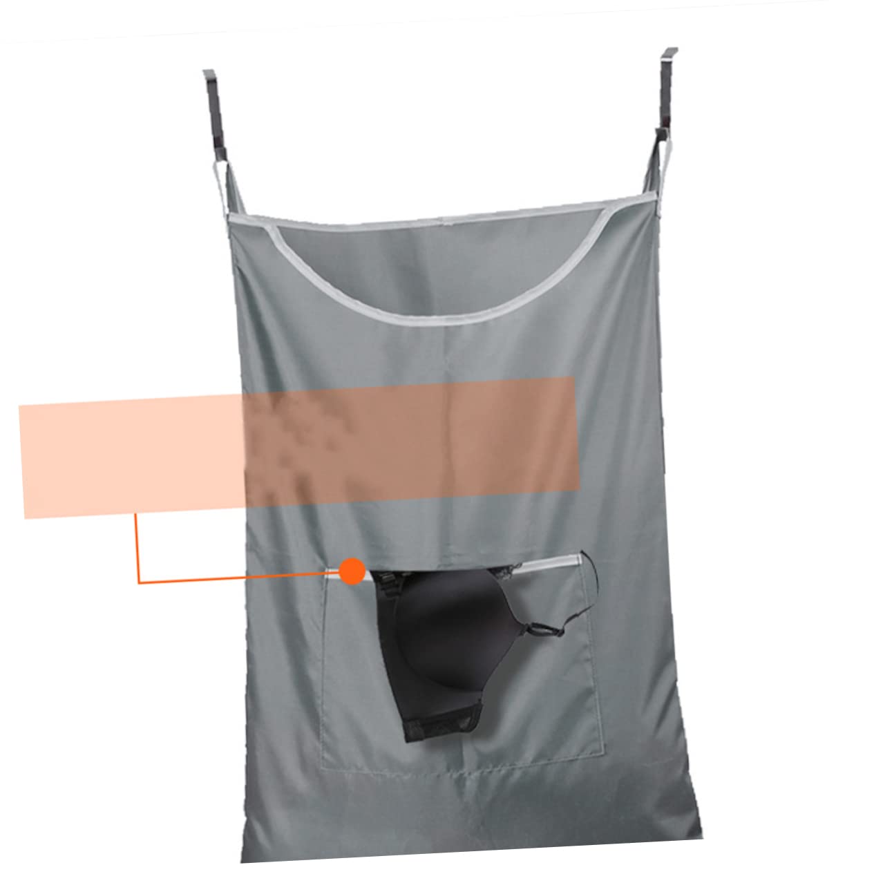 PRETYZOOM 3st Aufbewahrungstasche Für Wäsche Kleidersack Zum Aufhängen Einfacher Wäschesack Aufbewahrungstasche Für Kleidung Kinderzimmer Körbe Hängekorb Für Schmutzige Kleidung Grey