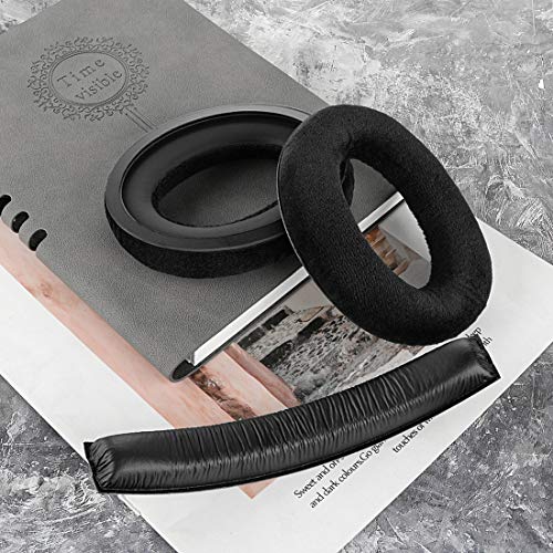 Image of Geekria Earpad and Headband Set Compatible with Sennheiser HD 380 /380 Pro, PC350, Game Zero Headphones, Repair Parts Suit (Black)