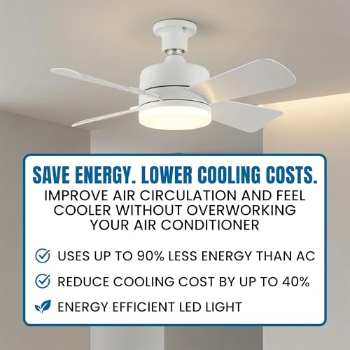 Image of Bell+Howell Socket Breeze 15.4 inch Socket Fan Light with Remote Control | 1000 Lumens, Portable, Easy to Install Ceiling Fan Replacement for Bedroom, Kitchen, Living Room