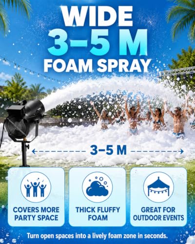 Máquina de espuma para guardería y carnaval con trípode ajustable 4