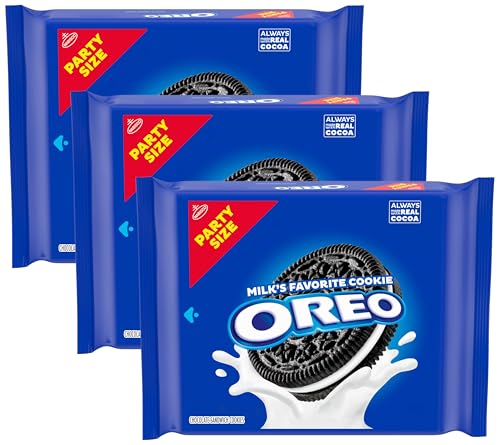 OREO Chocolate Sandwich Cookies, Party Size, 24.16 oz (Pack of