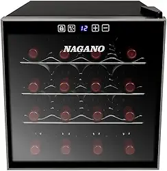 Adega de Vinhos Climatizada 16 Garrafas 44 L Display Digital Bivolt