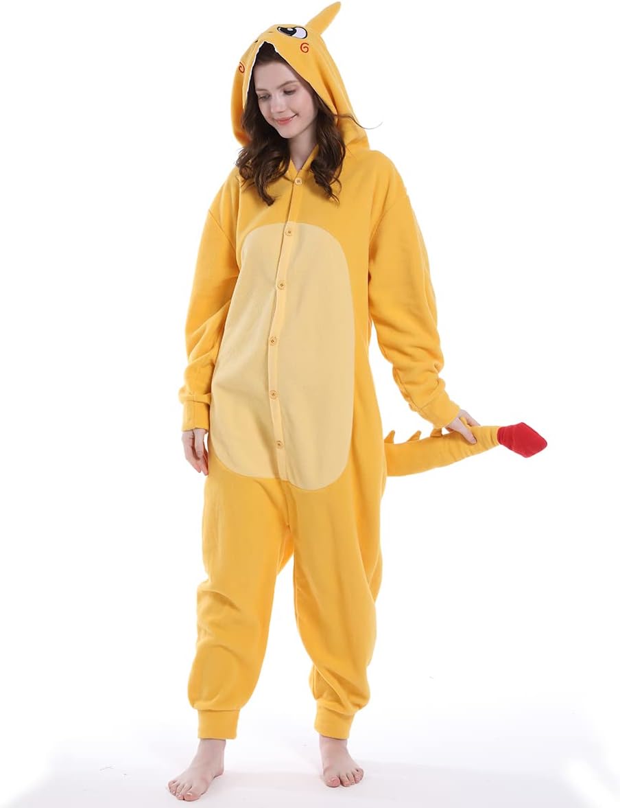 Unpifolov Dragon Pajamas Unisex Animal Jumpsuit Adult Cosplay Costumes