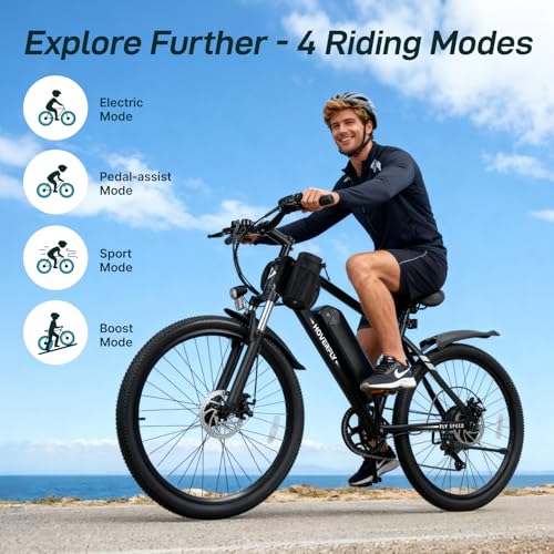 HOVERFLY OUREA 26″ Electric Bike for Adults, 750W Peak Motor