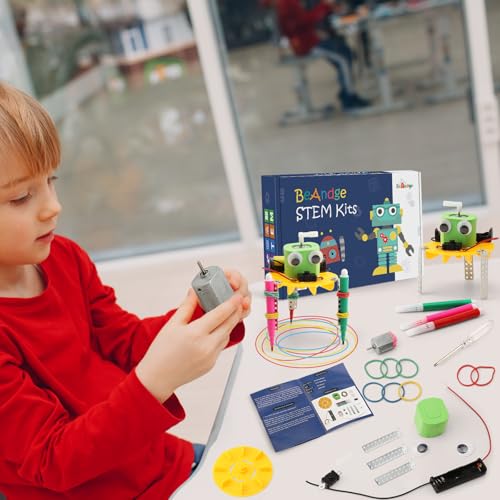 Bulk STEM Craft Kits for Kids 8-12: 4-Pack Doodling Robot Building Kits, Classroom Activities & Science Experiments, Educational Robotics DIY Project for Boys Girls, STEM Toys for School Clubs - Image 5