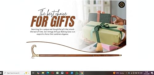 Miniatura 2 de Bastón de madera de latón, hermoso palo de palisandro plegable para hombres y mujeres, regalo de 36 pulgadas