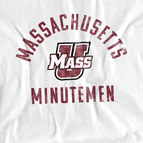 University-of-Massachusetts-Official-Minutemen-Logo-Unisex-Adult-T-ShirtWhite-Medium