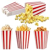 Toaren 60 PCS Popcorn Boîtes,Sachets de Popcorn,Mini Boîtes à Popcorn,Petites Boite Bon...