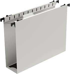 12-Pack Heavy Duty Plastic Hanging File Folders | 1 Inch Expansion, Letter Size, Adjustable Tabs - Morandi Colors For Office