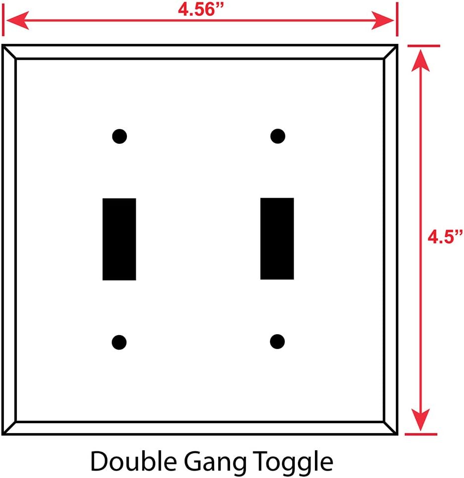 Art Plates - Clam Shell Switch Plate - Double Toggle