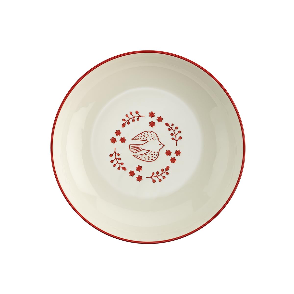 Aryıldız Red Bird Yemek Tabağı Renkli Porselen 20 cm